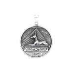 Anubis Steel Pendant Vintage Ancient Egyptian
