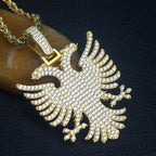Iced Out Eagle Pendant — 925 Silver