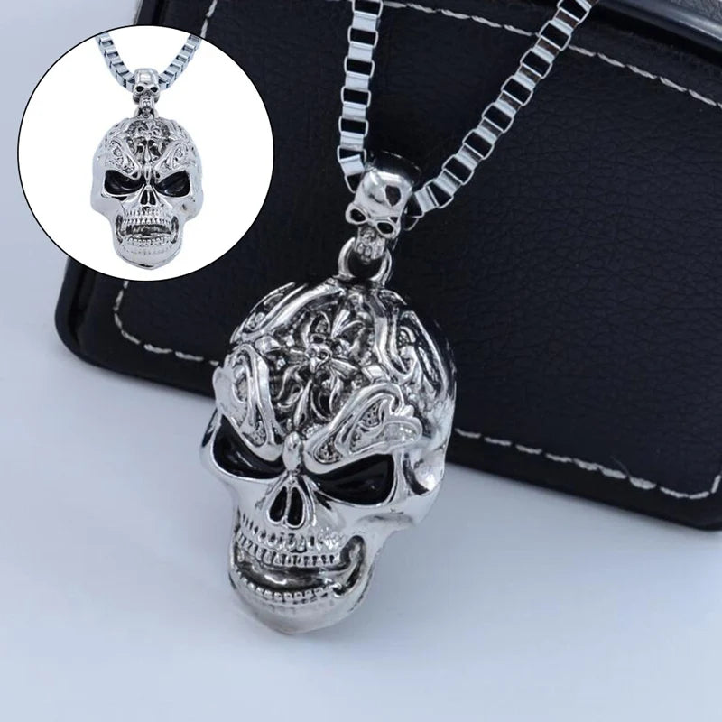 Evil Skull Choker Pendant Necklace — Gothic