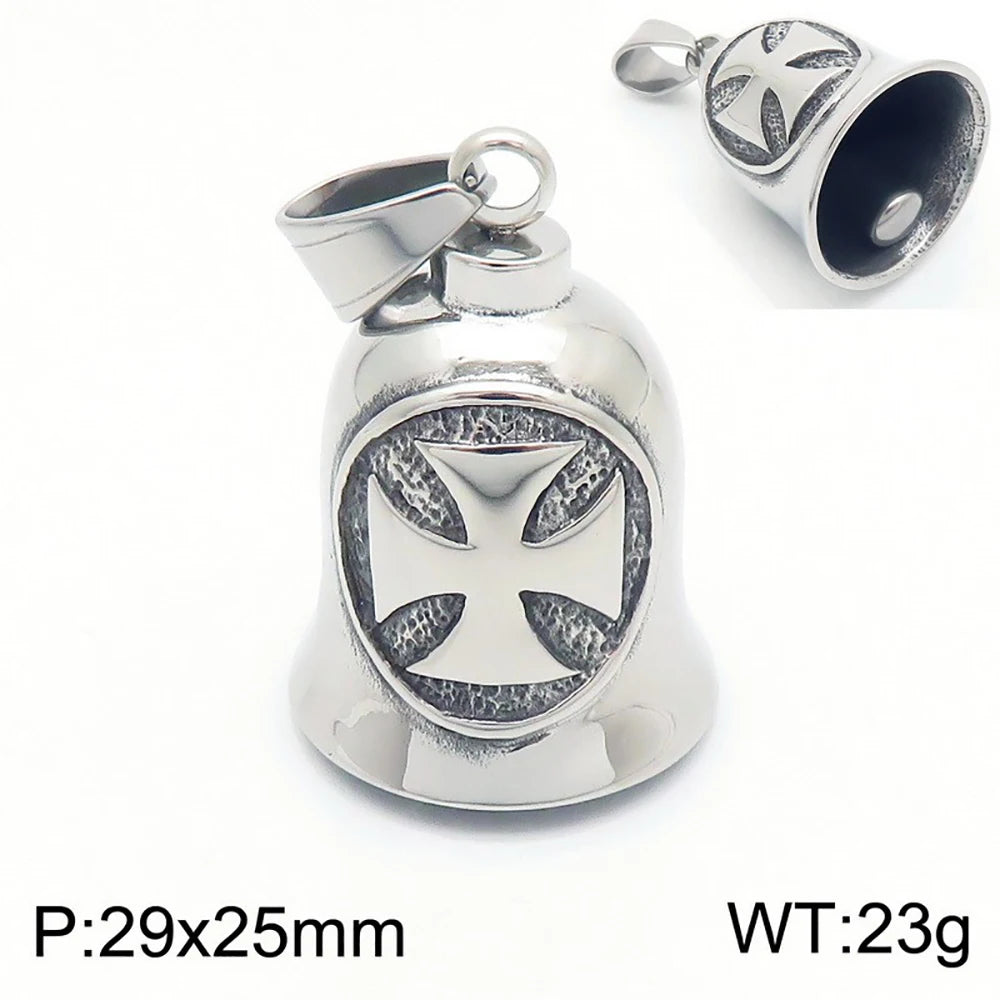 Guardian Angel Wings Bell Necklace — Stainless Steel