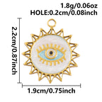 7Pcs No Fade Stainless Steel Wicca Moon Sun Egyptian Ankh Life Cross Pendant DIY Fatima Hand Turkish Evil Eye кулон Jewelry