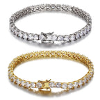 Iced Out Tennis Bracelet Stainless Steel 3/4/5/6MM