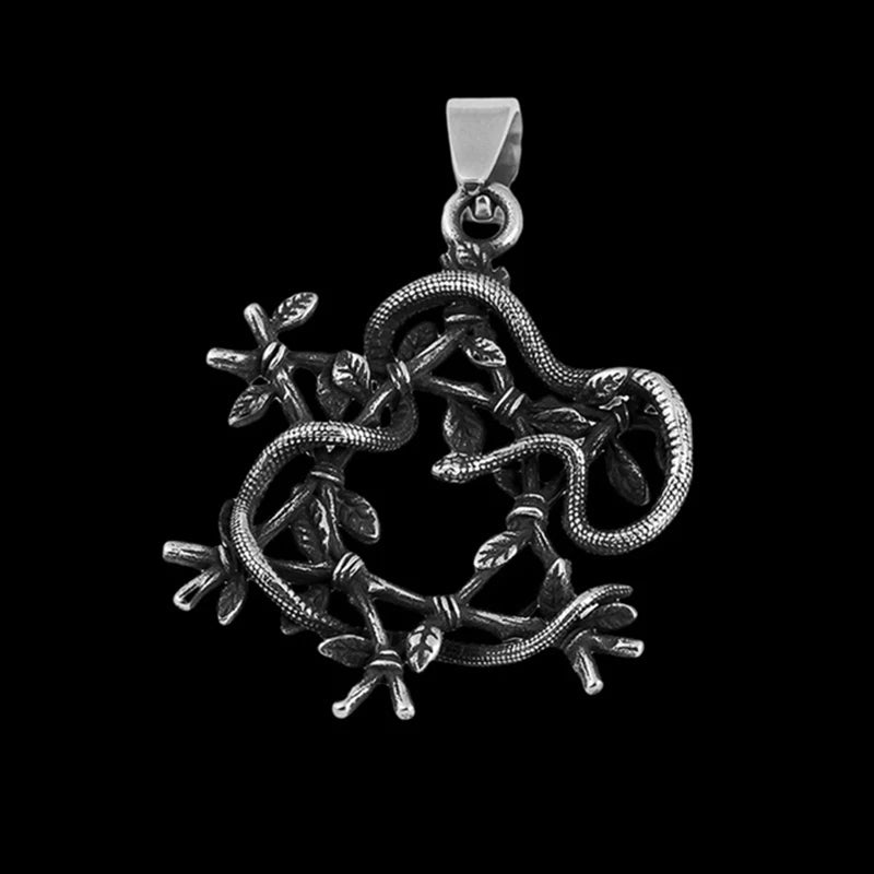 Gothic Satan Goat Stainless Steel Pendant Necklace