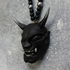 Samurai Kabuto Helmet Hannya Japanese Oni Car Rear View Mirror Charm Car accessories Rear View Mirror Pendant Car Decoration