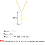 CHENGXUN Dainty Chef Knife Pendant Necklace for Women Men Steel Knife Charm Neck Chain Male Talisman Amulet Protection Jewelry