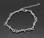 Barbed Wire Little Thorns Choker Bracelet — Gothic Punk, Small
