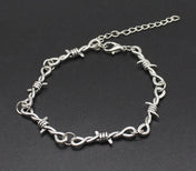 Barbed Wire Little Thorns Choker Bracelet — Gothic Punk, Small