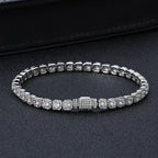 Tennis Chain Necklace Stainless Steel 5MM Cluster