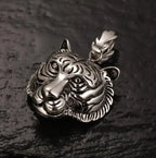 Domineering Tiger Head Pendant Men\\\'s Fashion Animal Tiger Necklace Punk Hip-Hop Trend Casual Jewelry Boyfriend Gift