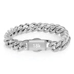 Stainless Steel Cuban Chain Necklace 12MM