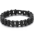 Punk Rock Bracelet for Man 11/13MM Men's Stainless Steel Motorcycle Chain Bracelets Biker Jewelry Hip Hop Charms for