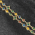 Iced Out Chain Necklace Stainless Steel Colored CZ