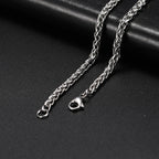 My Shape Basic Cuban Chain Necklaces for Men Chains Punk Figaro Box Curb Chain Chokers Lobster Clasp Fashion Male