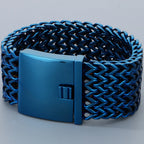 Massive 30MM Width 22CM Long Square Franco Chain Man Bracelet for Men Casting 316L Stainless Steel Men's Bracelets &