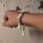 Gothic Teeth Charm Bracelet for Women & Men — Chain Link