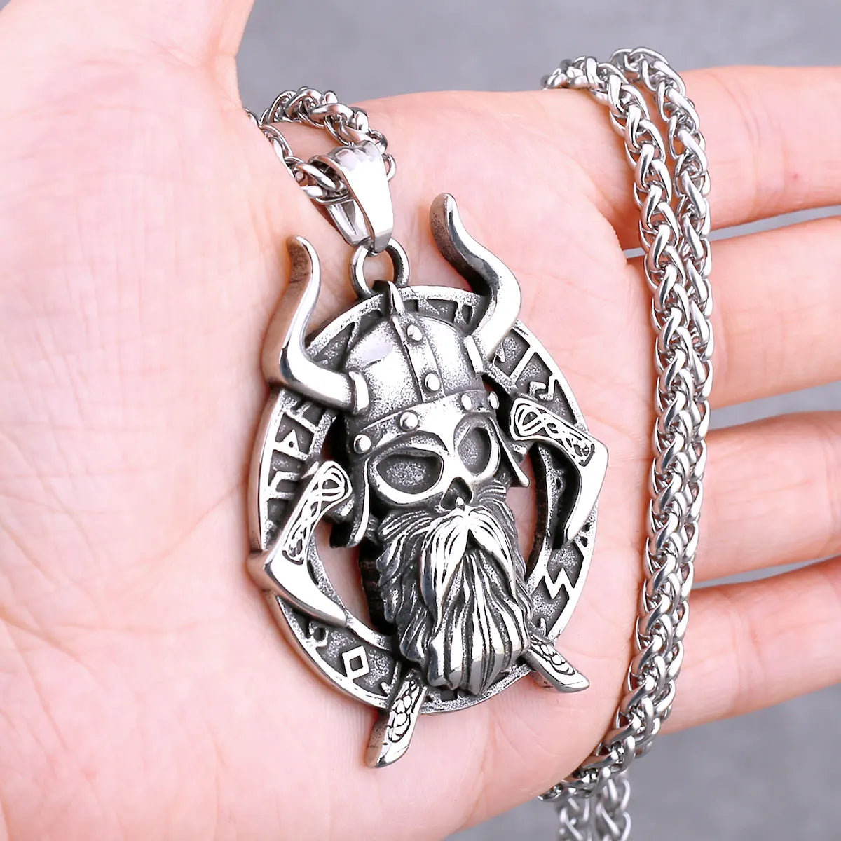 Nordic Vikings Tree of Life Odin Necklace Various Men Celtic Amulet Pendant Stainless Steel Vintage Charm Punk Jewelry