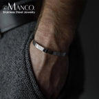 Minimalist Skeleton Cuff Bracelet — Stainless Steel