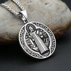 Saint Benedict Steel Pendant Vintage 316L Exorcism