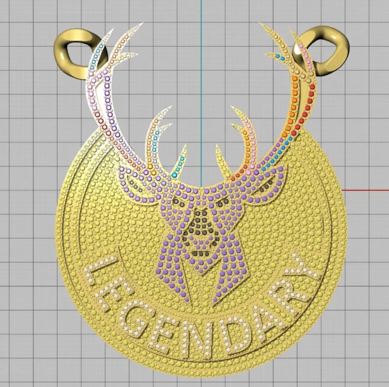 Iced Out Name Number Pendant 3D CZ