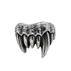 Fashion Punk Stainless Steel Fire Dragon Rings For Men Women Hip Hop Biker Vintage Vikings Animal Ring Amulet Jewelry