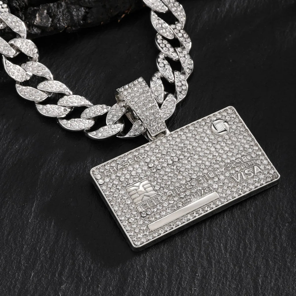 Hip Hop Fashion Accessories From Europe And America HIPHOP Dollar Shaped Pendant Necklace Hip-hop Men's Necklace Pendant