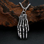 Skull Motorcycle Steel Pendant Demon Hand Halloween