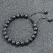 Natural Stone Tibetan Buddhist Prayer Bead Bracelet 8MM