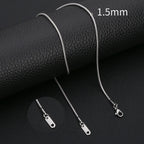 HIYEE Stainless Steel Snake Chain Necklace Chains for DIY for Women Jewelry Making Findings Pendants Lobster Clasps
