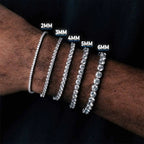 Tennis Bracelet Stainless Steel Moissanite 2/3/4/5MM
