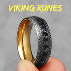 Vintage Nordic Viking Runes Celtic Knot Series Stainless Steel Womens Mens Rings Punk Biker Jewelry Creativity Gift