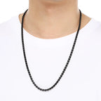 KALEN High Polished Stainless Steel Link Chain Necklace for Men Women Personalized Minimalist Sweater Chain Jewelry Accessories