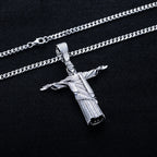 Iced Out Christ Pendant — 925 Silver