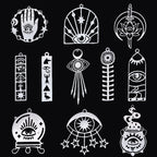 3pcs Eye of Horus Charms DIY Craft Tassels Earrings Necklace Jewelry Making Devil Eye Amulet Stainless Steel Pendant