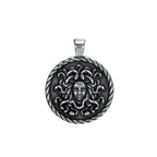 Gothic Medusa Pendant — Stainless Steel