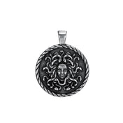 Gothic Medusa Pendant — Stainless Steel