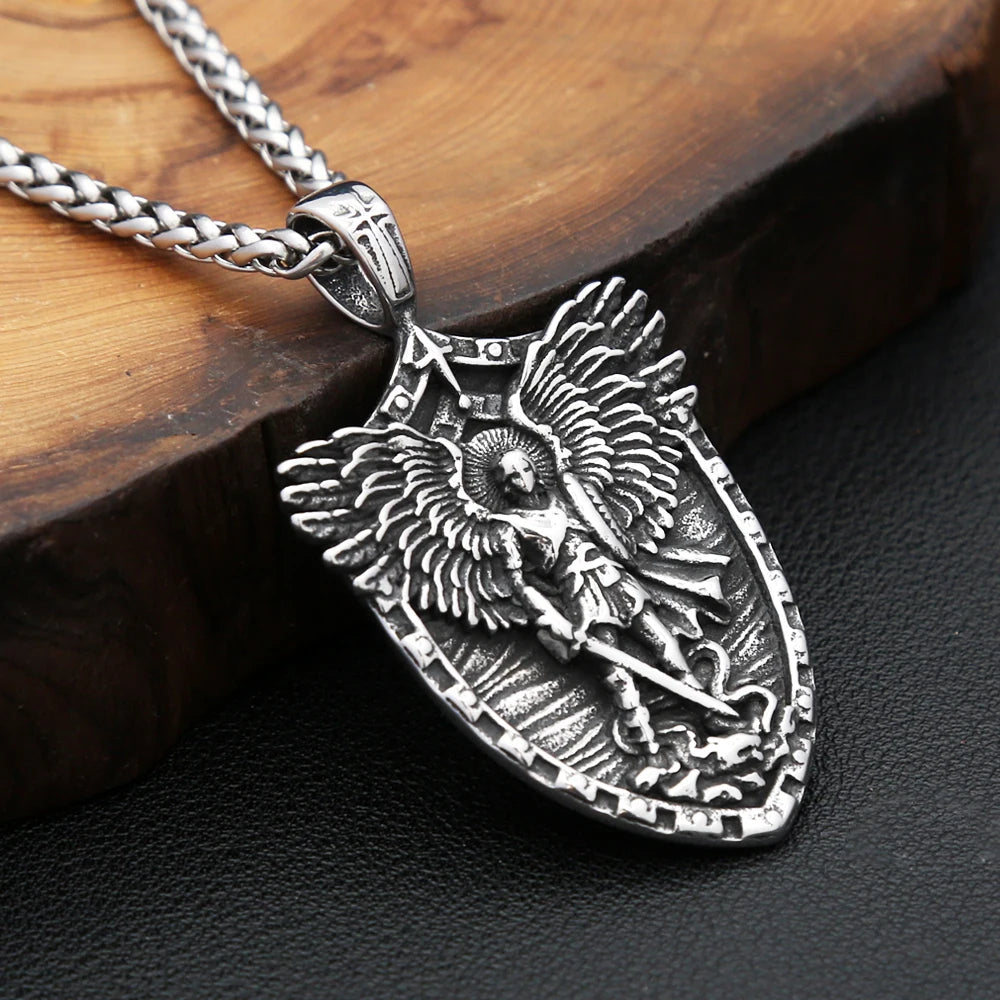 Angel Stainless Steel Pendant Necklace