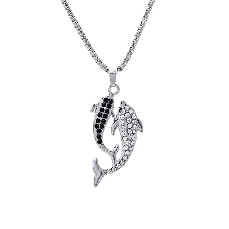 Dolphin Steel Pendant Love Korean Edition Sen
