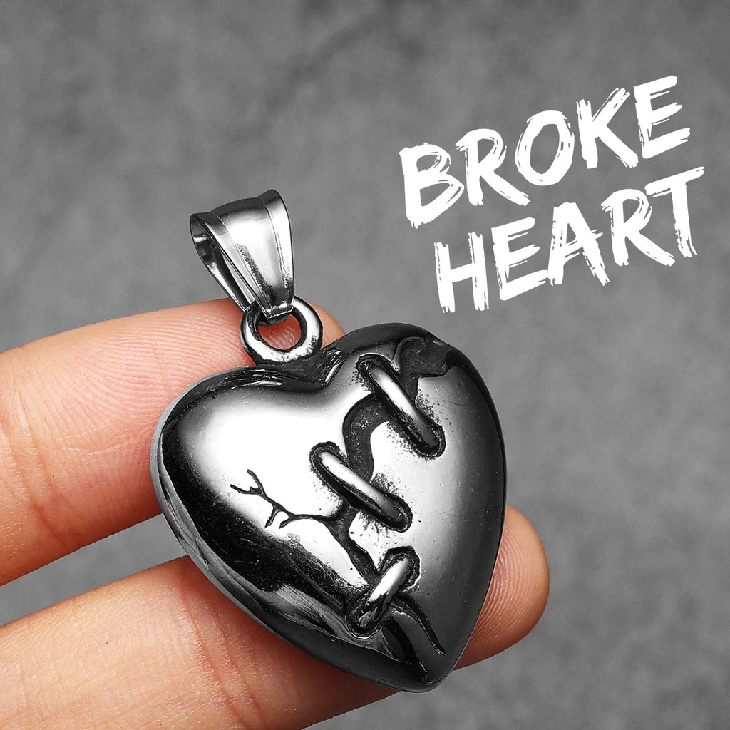Heart Stainless Steel Pendant Necklace