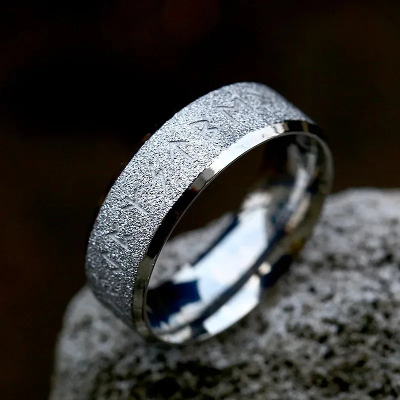 Vintage Odin Norse Viking Amulet Rune Rings For Men Cool Stainless Steel Celtic Knot Ring Wedding Jewelry Valentine's