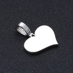 Black Iced Out Letter Pendant Necklace Crystal CZ