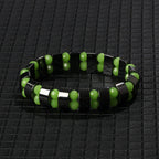 Hematite Therapy Stretch Bracelet — Mixed Metal