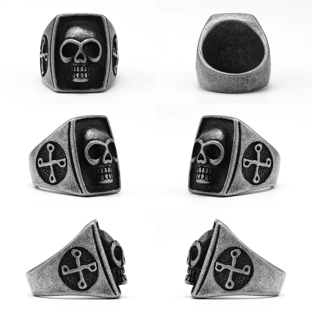 Phantom Skull Ring Black — Stainless Steel