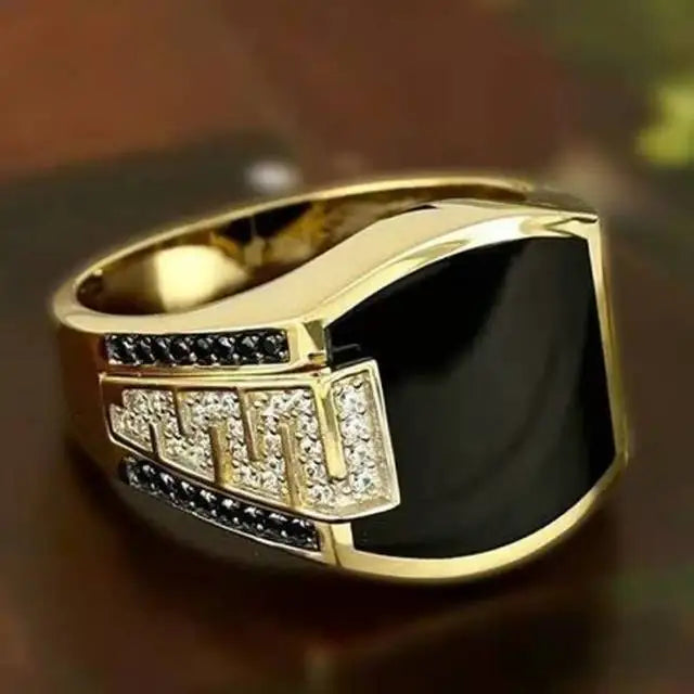 Vintage Iced Out Silver Ring