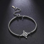 Witch Knot Irish Knot Bracelet for Women — Minimalist Two-Tone