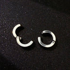 Retro Cross Non Pierced Ear Clips For Men Women Stainless Steel Clip On Earrings Punk Gothic Rock Hiphop Unisex Jewelry