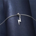 Lightning Pendant Necklace Chain 304 Stainless Steel Necklace for Women Men Party Ornament Jewelry Gift