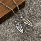 Odin's Spear Arrowhead Pendant Necklace — Steel