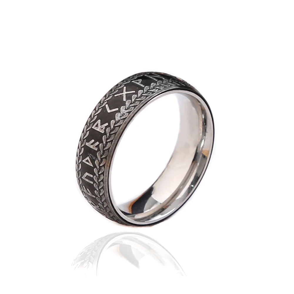 Simple Punk Link Chain Ring — Stainless Steel