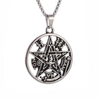 Trendy Mogan David Star Pendant High-Quality Alloy Israel Jewish Star of David Necklace for Men Jewelry