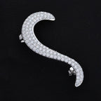 Gothic 925 Silver CZ Stud Earrings Iced Out